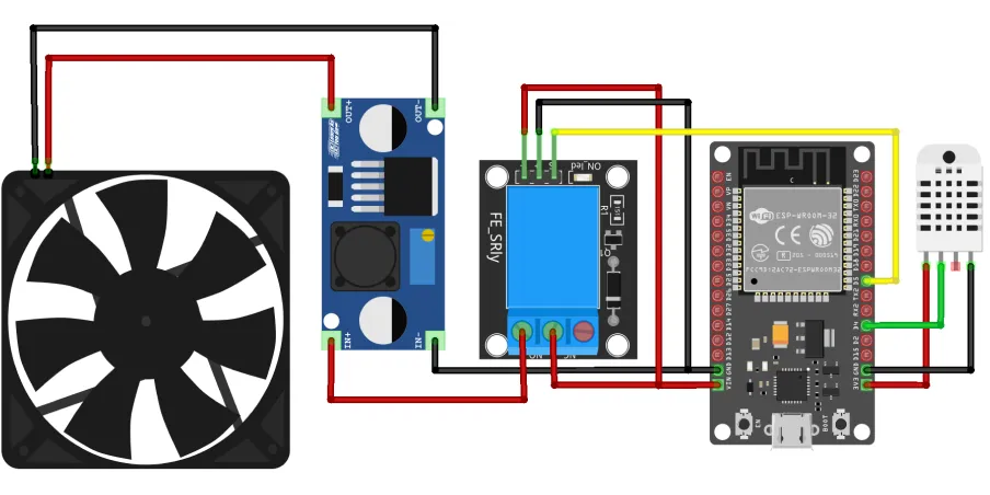 ESP32 5-Channel Relay Control Module - Negative Logic
